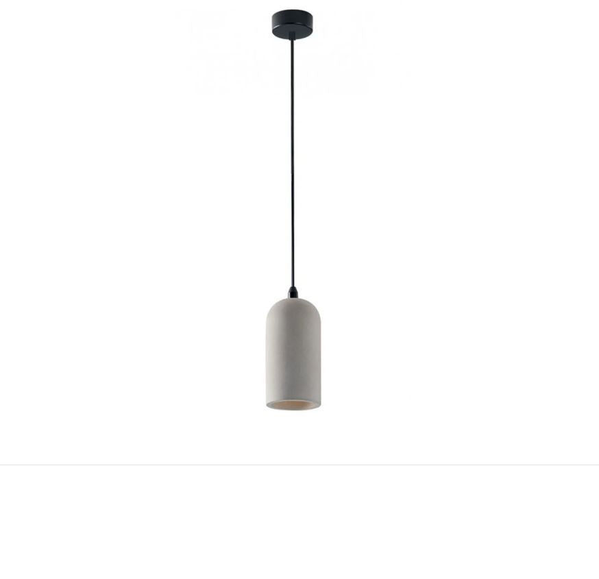 Sospensione cilindro in cemento naturale grigio 1XE27 non incl. ANDO-S10 Sospensione cilindro in cemento naturale grigio 1XE27 non incl. ANDO-S10